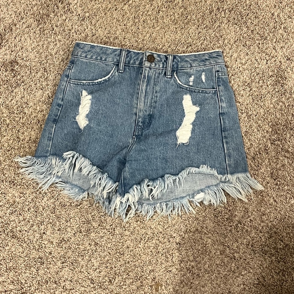 Show Me Your Mumu denim cut off shorts